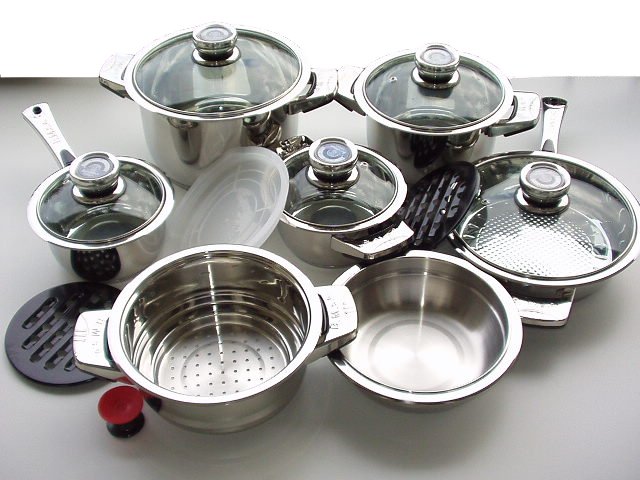 Продам: Набор посуды HoffMayer кастрюли из нержавеющей стали с .