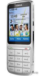 Nokia C3-01 Touch and Type,  серебристый,  тонкий,  корпус металл,  сенсорный экран, идеальное состояние.