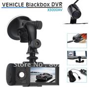 vehicle blackbox dvr X3000AV HD видеорегистратор с 2 камерами новый