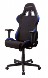 Кресло офисное DXRACER F02NB (Цвет: черный с синими вставками)