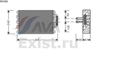 радиатор кондиционера(испаритель) . Для мерседеса С класса