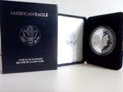 Серебряный доллар American Eagle 1995 г. (1 troy oz,  проба 999,  9)
