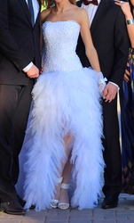 Продам изысканное свадебное платье (белоснежное),  размер - 38-44