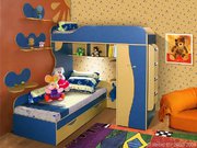 Детская двухъярусная кровать КМК 0252