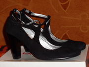 туфли женские замшевые черные 