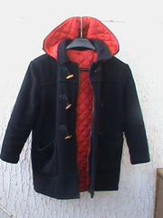 Куртка -полупальто черная импортная оригинальная на мальчика 8-10 лет