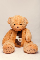 Плюшевый медведь 210см,  Цвет - коричневый