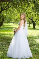 Свадебное платье р-р 44-48,  рост 170  каблук